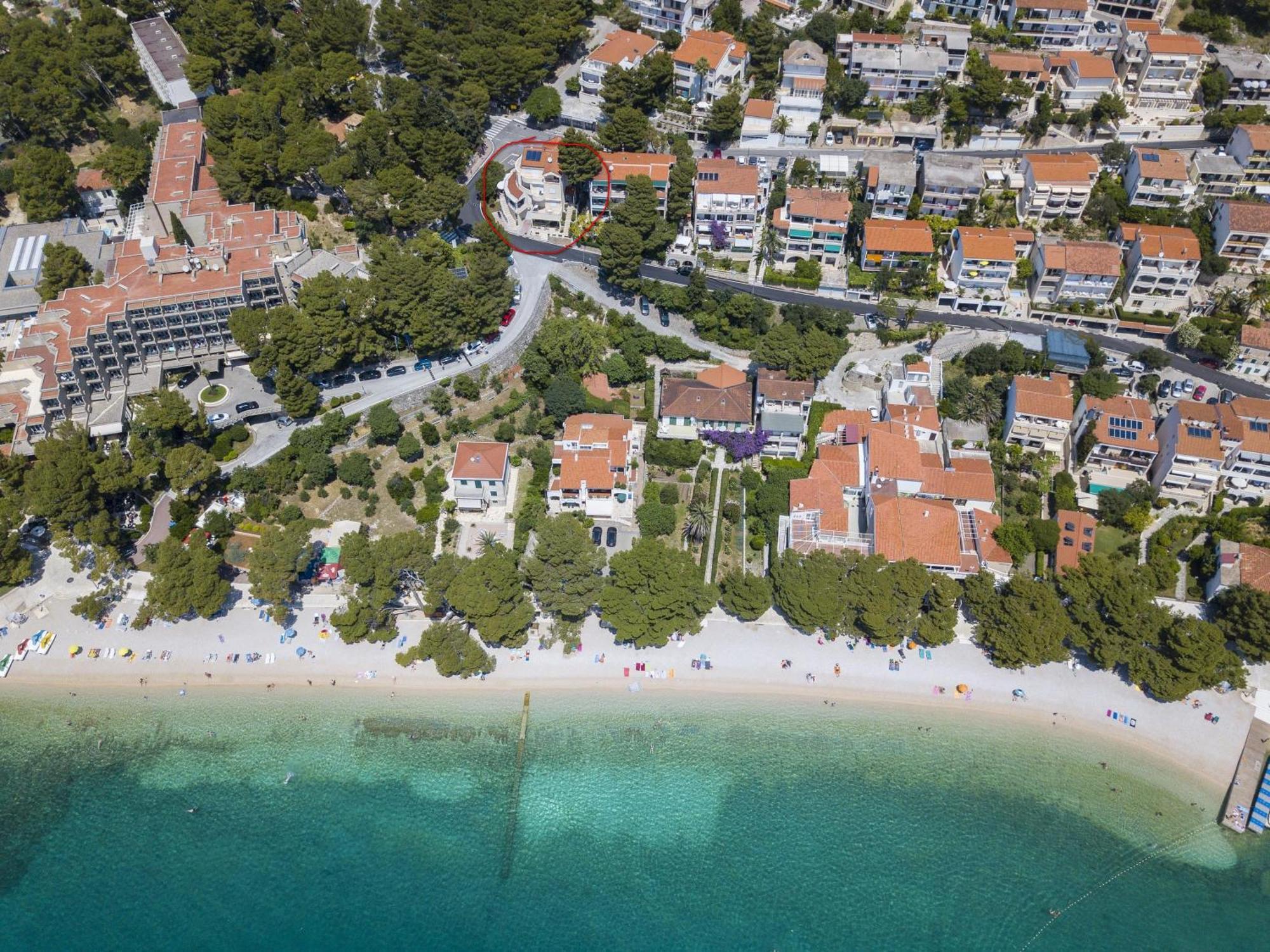 Villa Dalmatino Брела Екстериор снимка